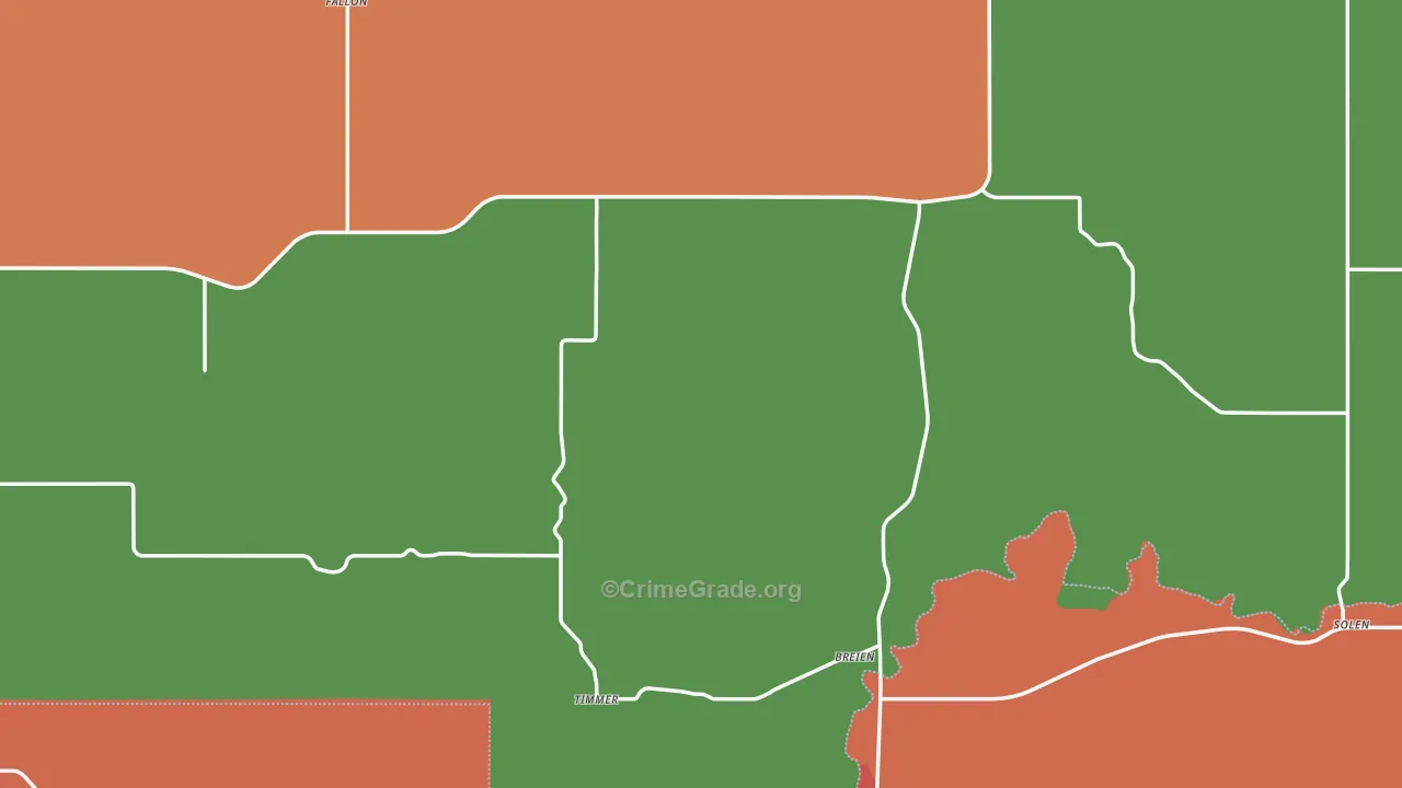 Solen, ND Map of Vandalism Rates