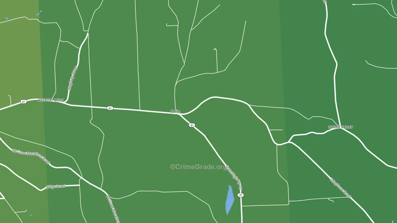 Solon, NY Map of Vandalism Rates