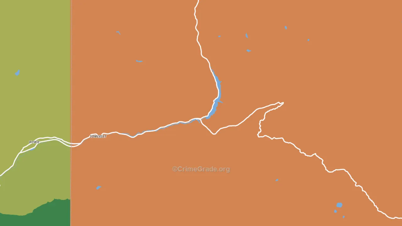 Somerset, CO Map of Vandalism Rates