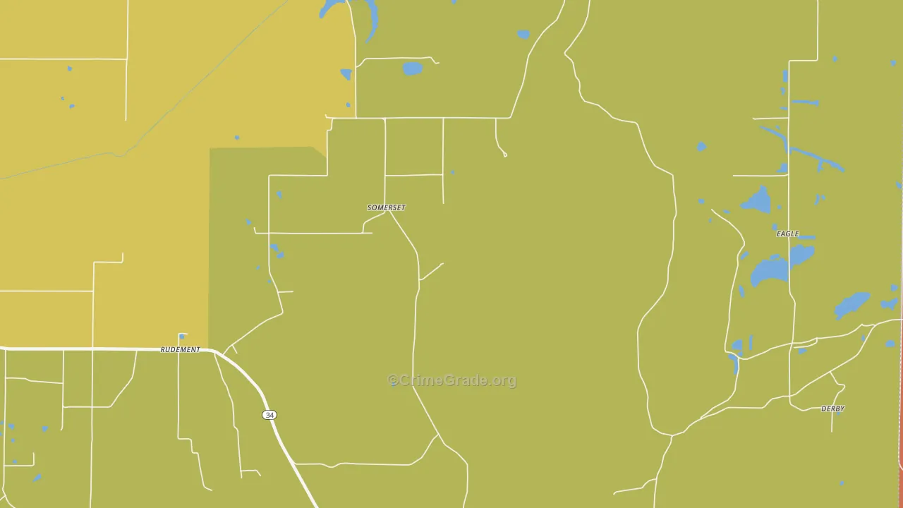 Somerset, IL Map of Vandalism Rates