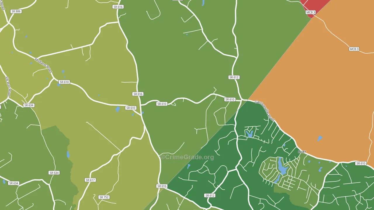Somerville, VA Map of Vandalism Rates