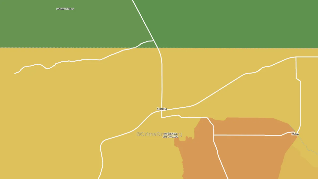 Sonoita, AZ Map of Vandalism Rates