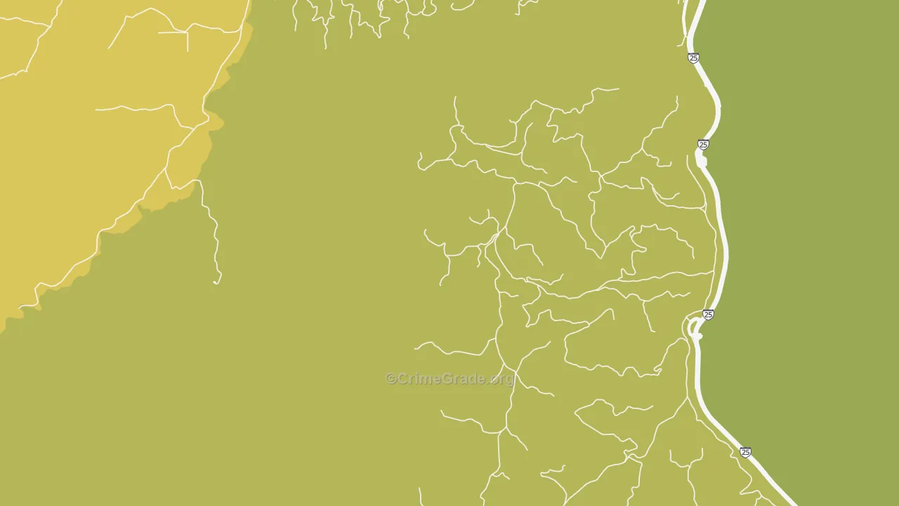 Sopris, CO Map of Vandalism Rates