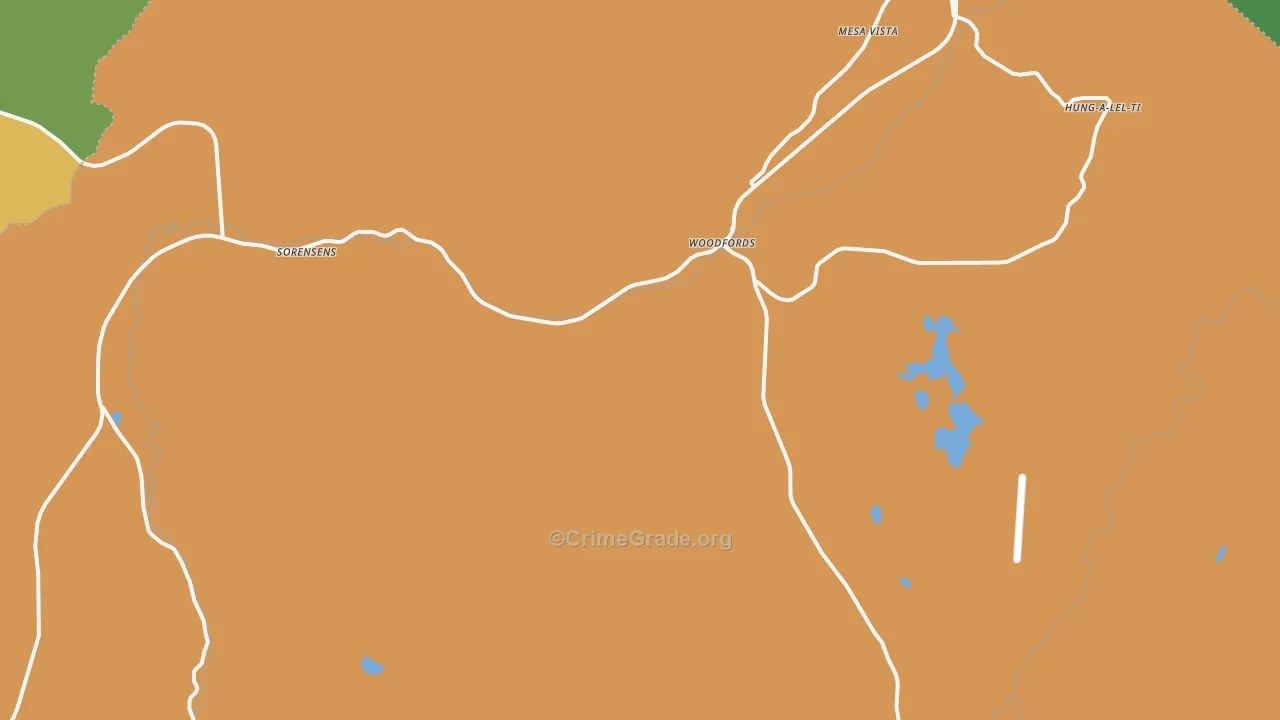 Sorensens, CA Map of Vandalism Rates