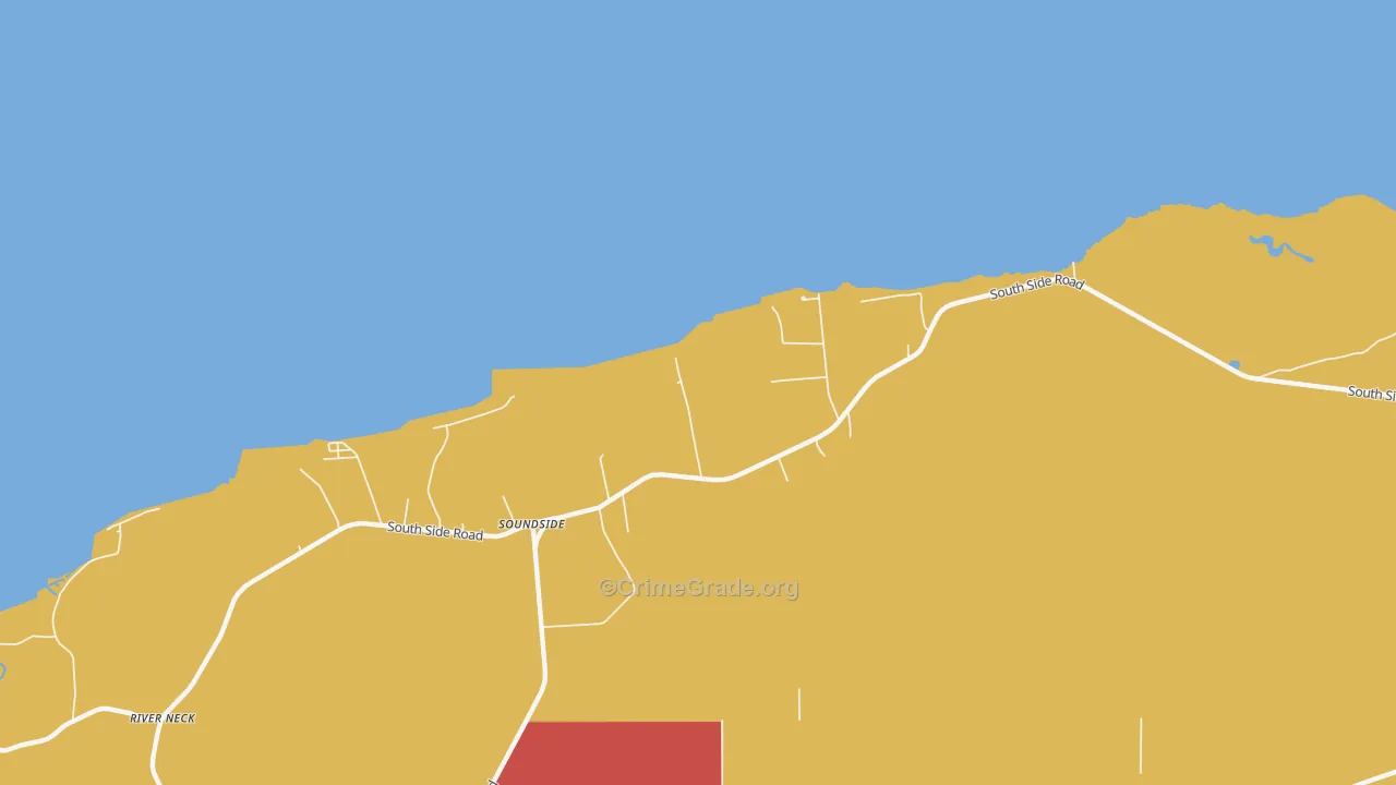 Soundside, NC Map of Vandalism Rates
