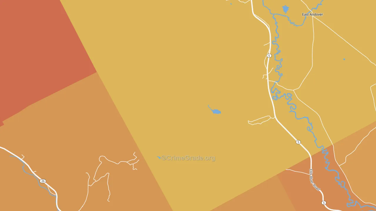 South Andover, ME Map of Vandalism Rates