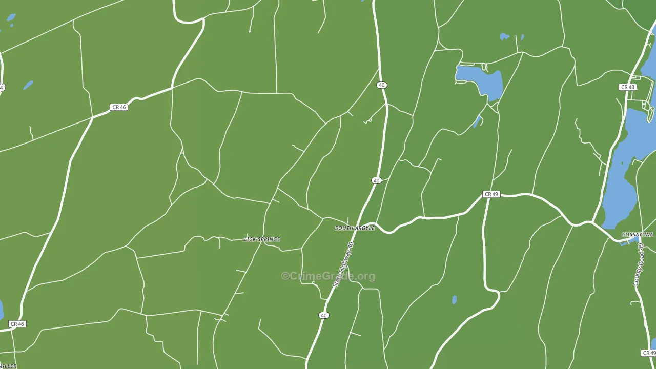 South Argyle, NY Map of Vandalism Rates
