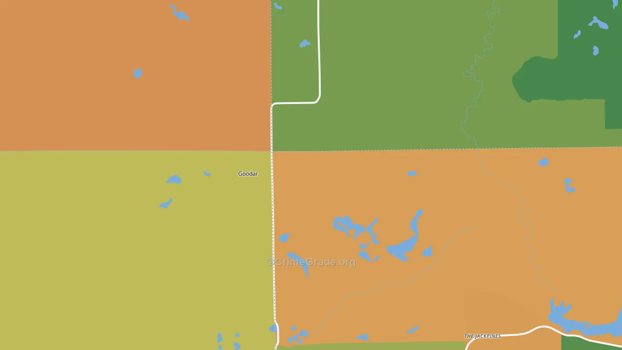 South Branch, MI Map of Vandalism Rates