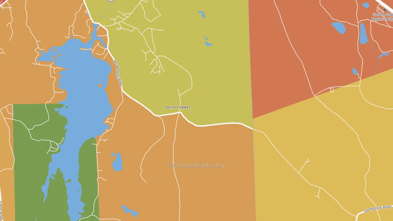 South Conway, NH Map of Vandalism Rates