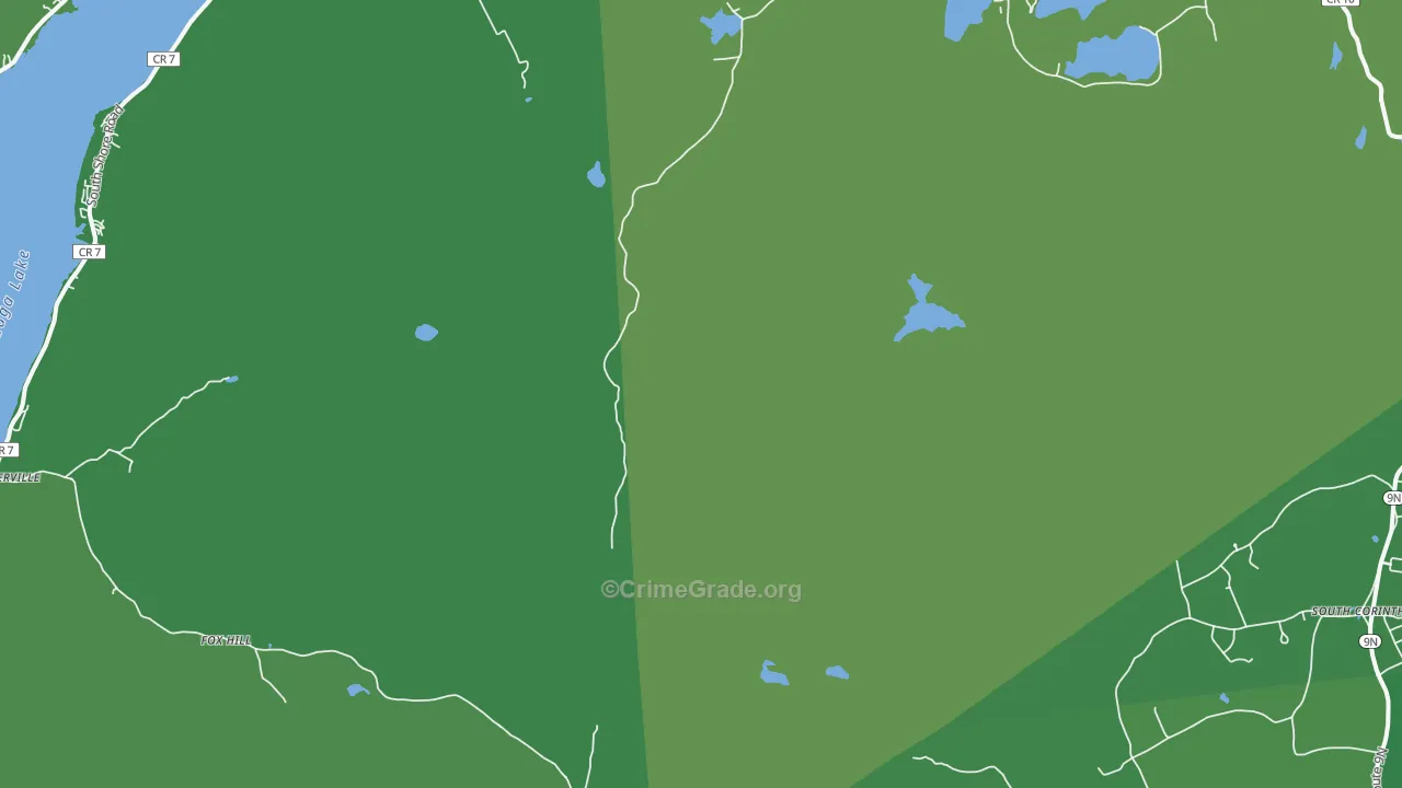 South Corinth, NY Map of Vandalism Rates