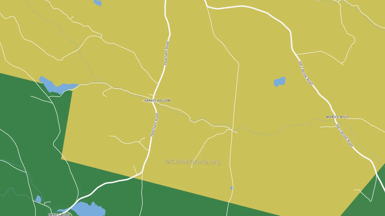 South Danville, VT Map of Vandalism Rates