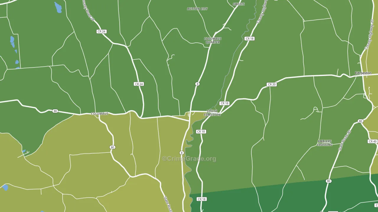 South Edmeston, NY Map of Vandalism Rates