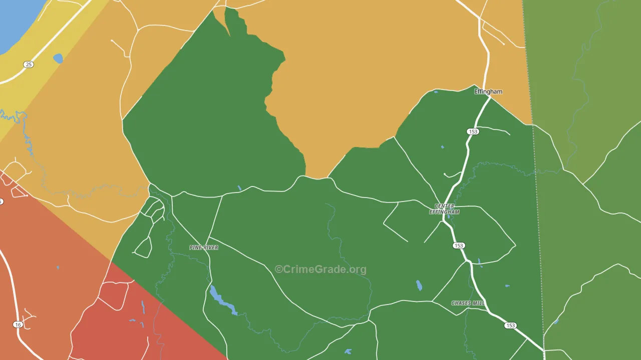 South Effingham, NH Map of Vandalism Rates