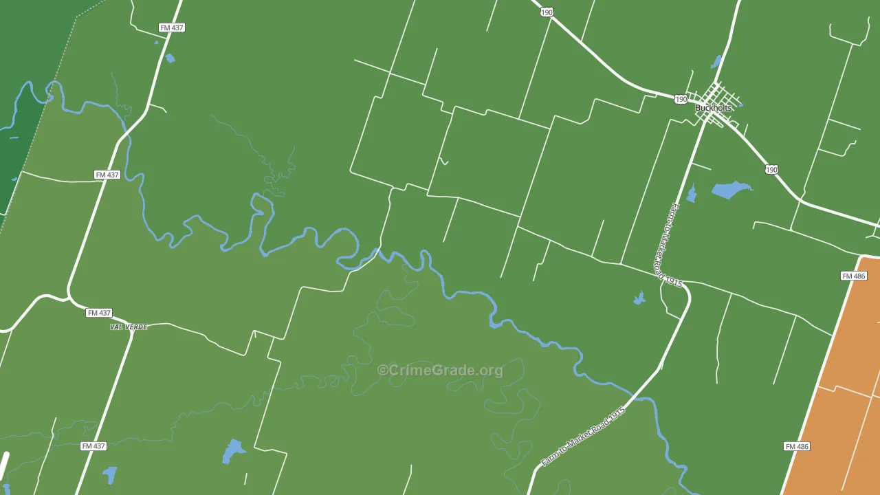 South Elm, TX Map of Vandalism Rates