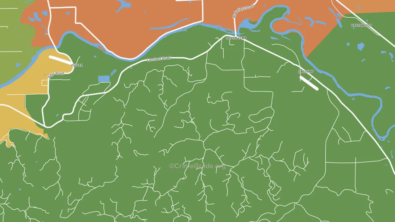 South Elma, WA Map of Vandalism Rates