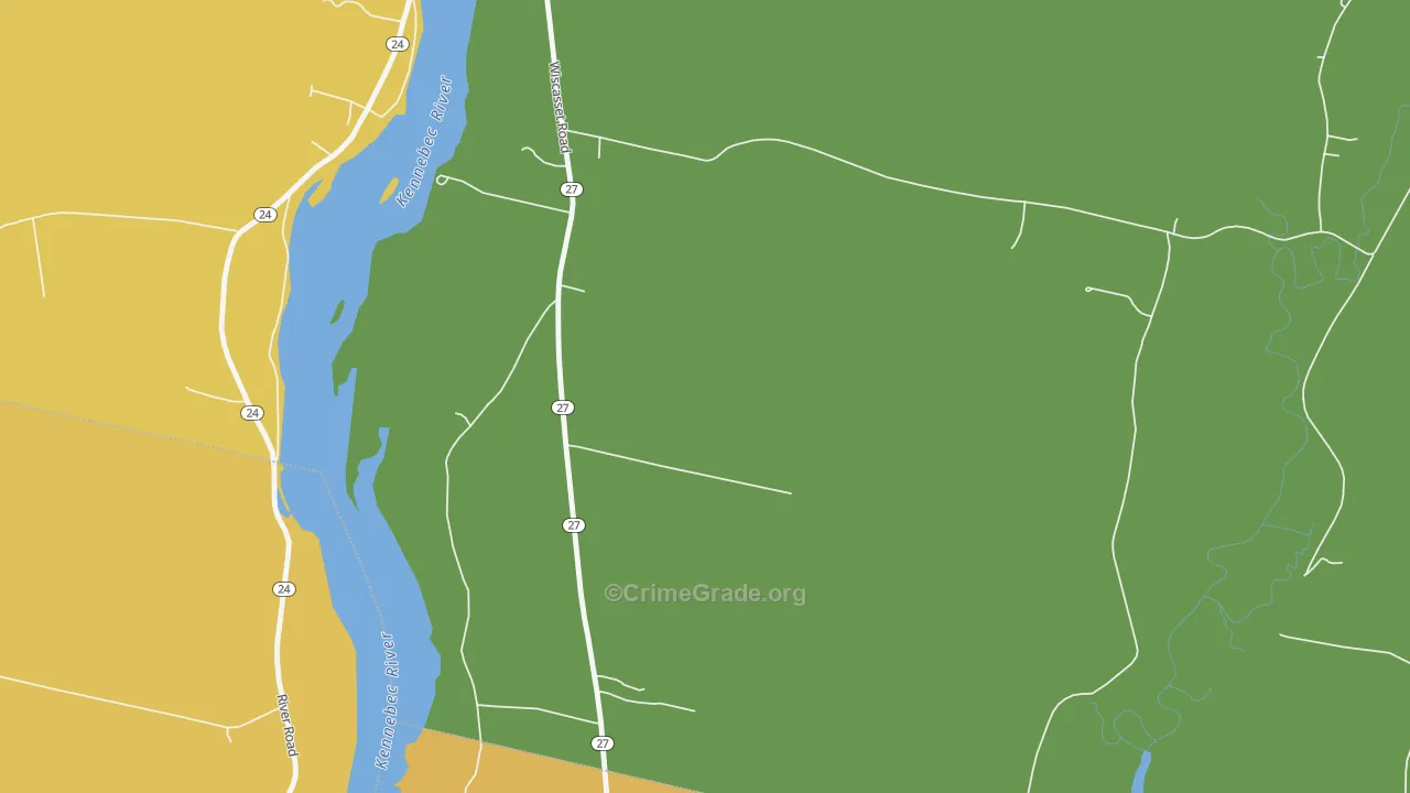 South Gardiner, ME Map of Vandalism Rates