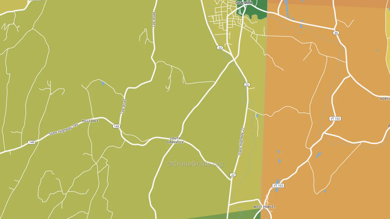 South Granville, NY Map of Vandalism Rates