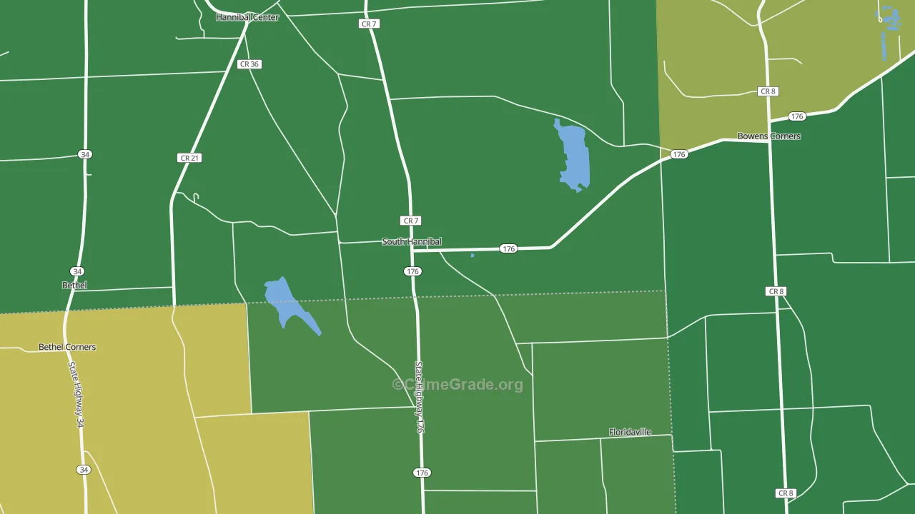 South Hannibal, NY Map of Vandalism Rates