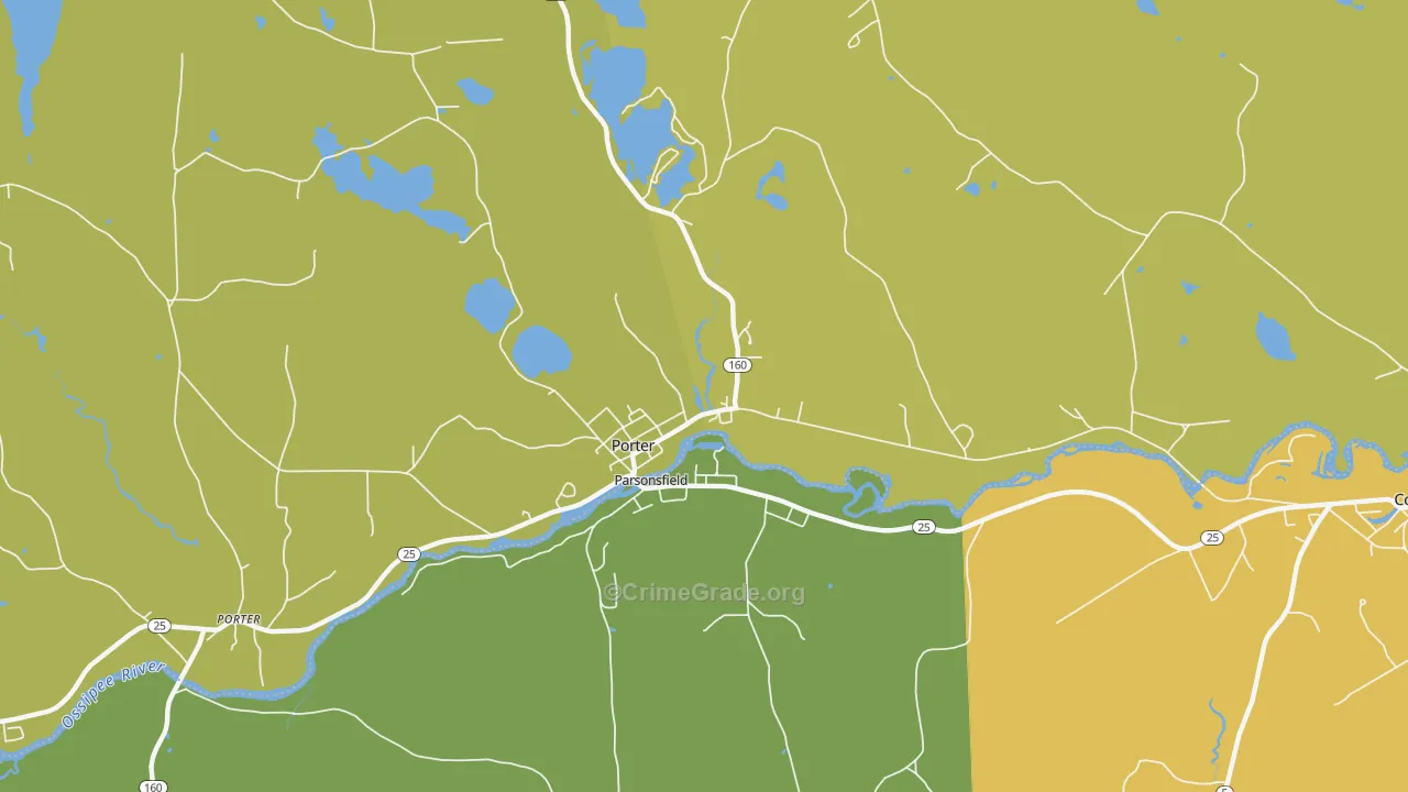 South Hiram, ME Map of Vandalism Rates