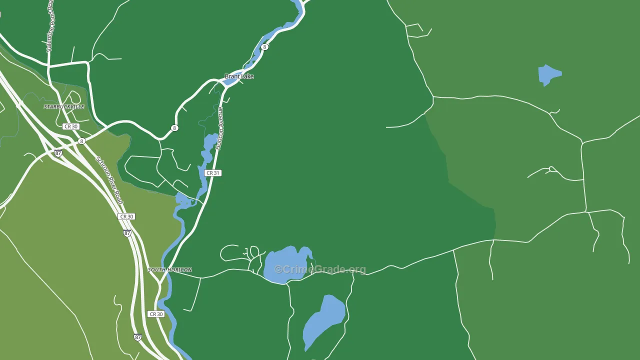 South Horicon, NY Map of Vandalism Rates