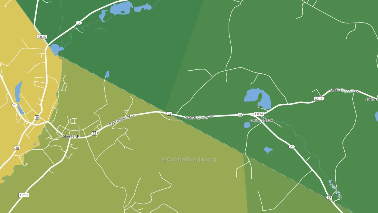 South Jefferson, NY Map of Vandalism Rates