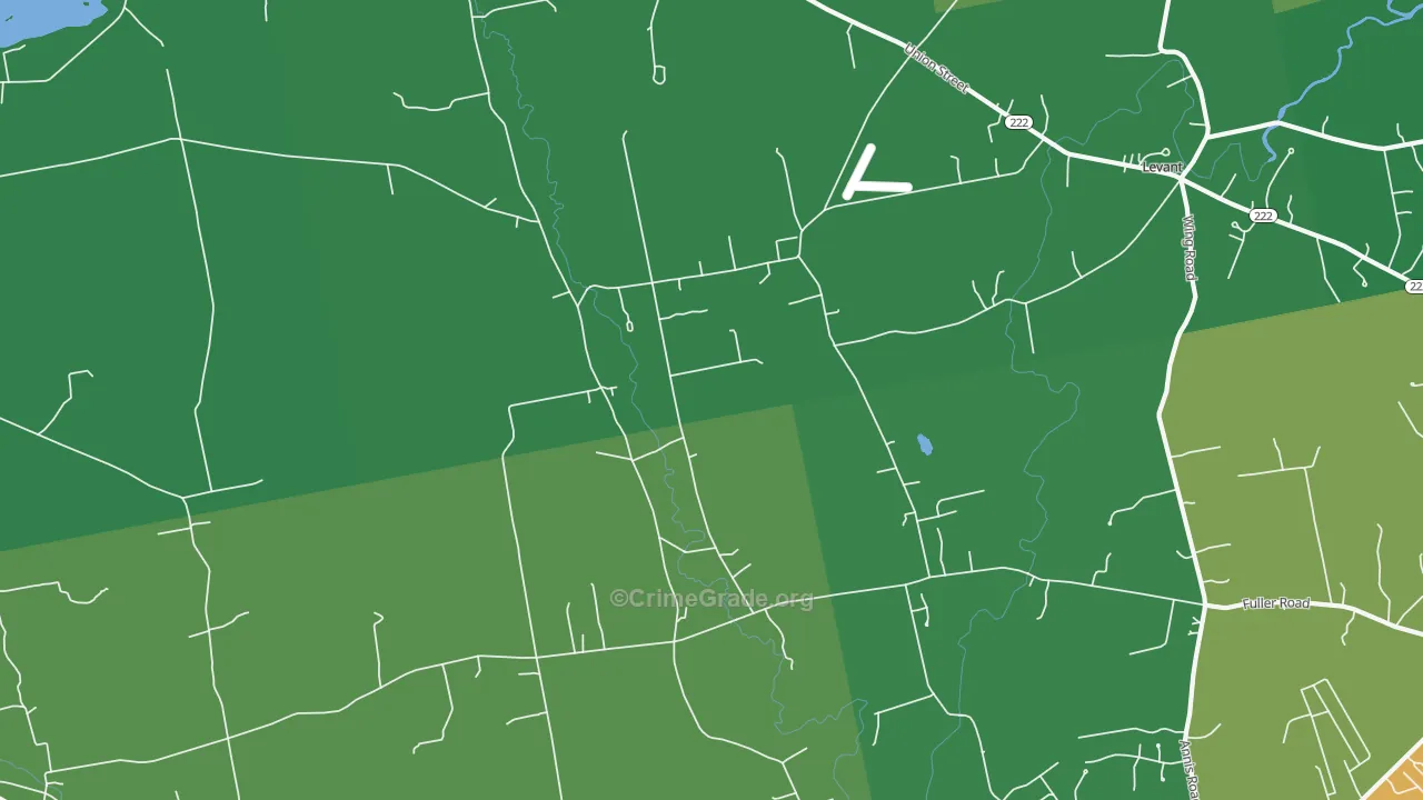 South Levant, ME Map of Vandalism Rates