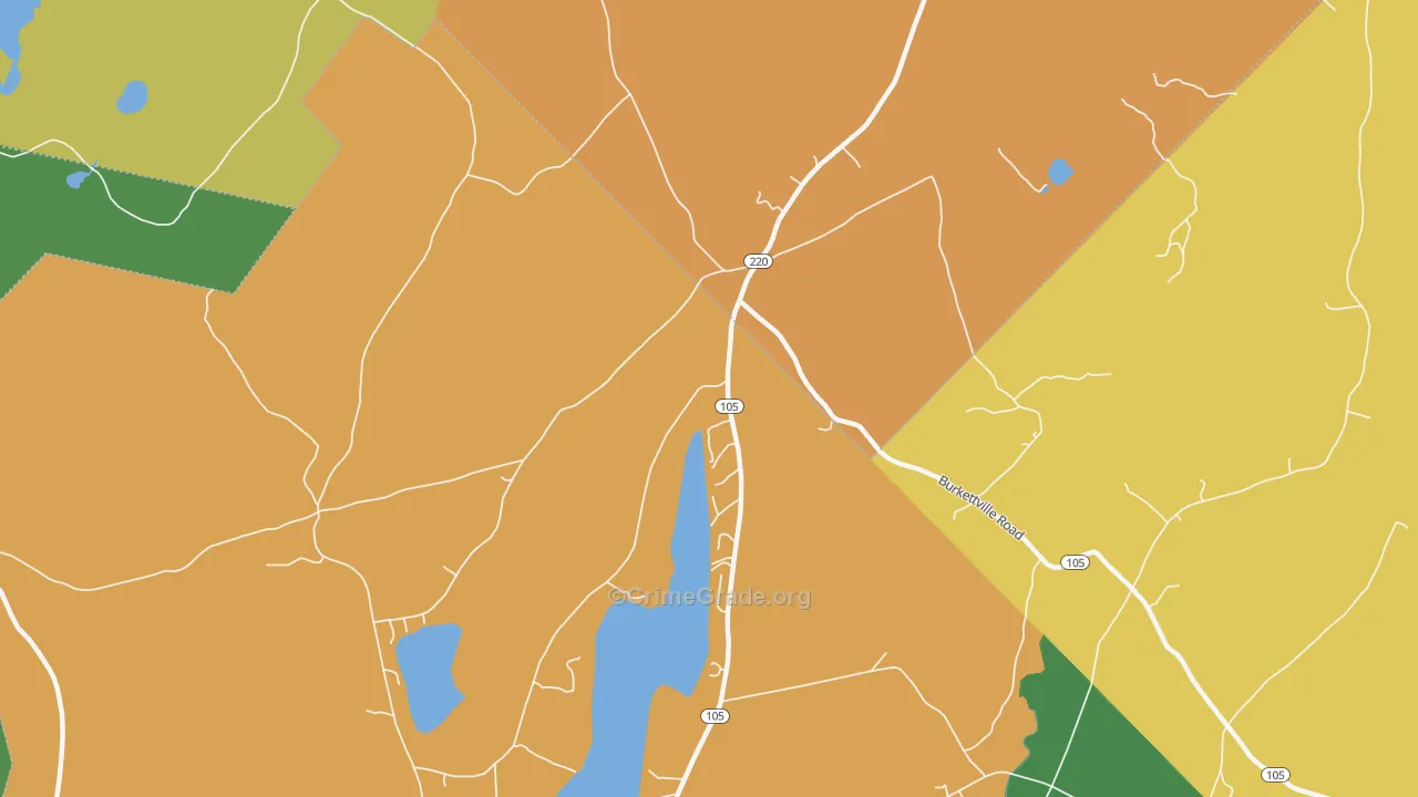 South Liberty, ME Map of Vandalism Rates