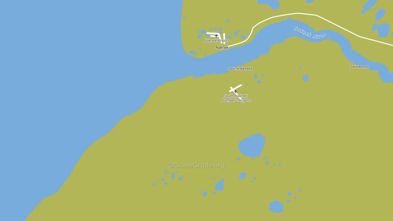 South Naknek, AK Map of Vandalism Rates