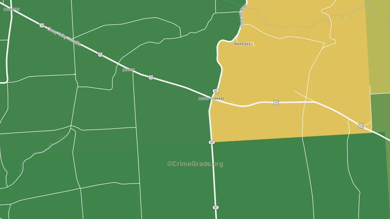 South Onondaga, NY Map of Vandalism Rates