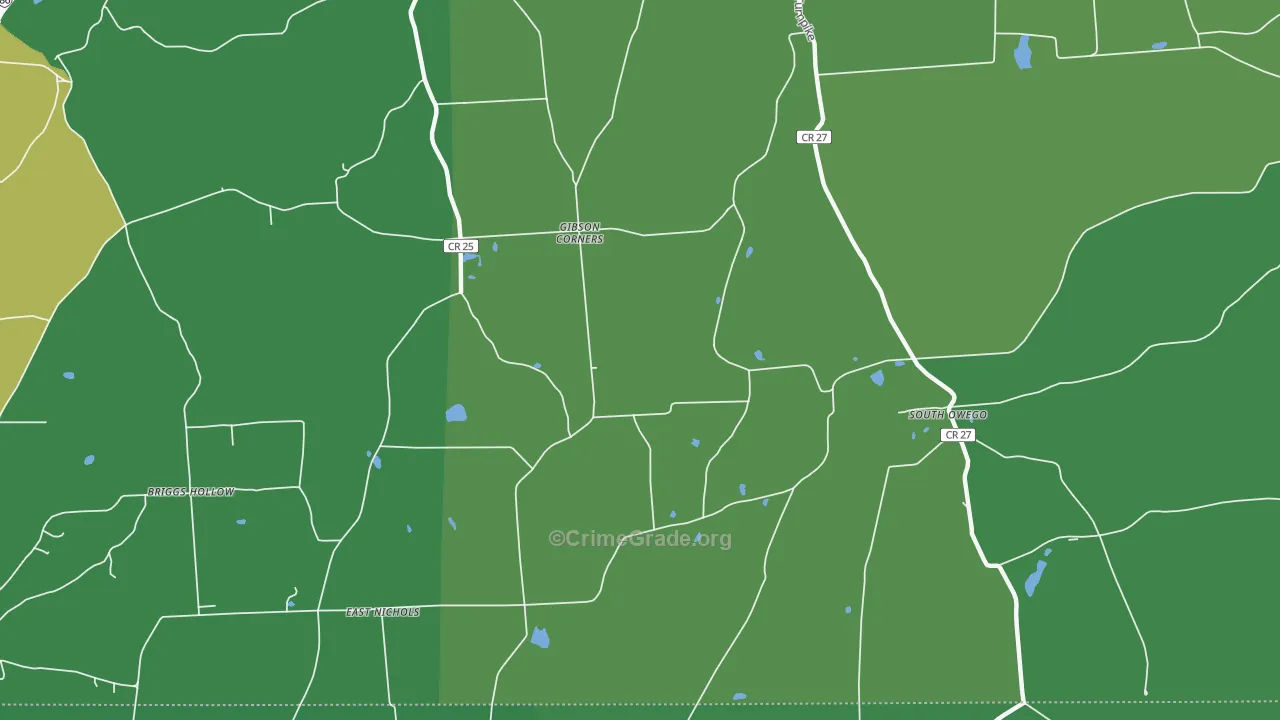 South Owego, NY Map of Vandalism Rates