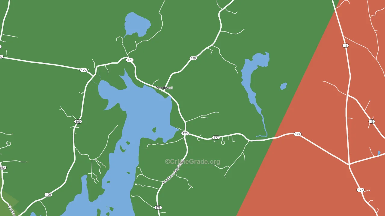 South Penobscot, ME Map of Vandalism Rates