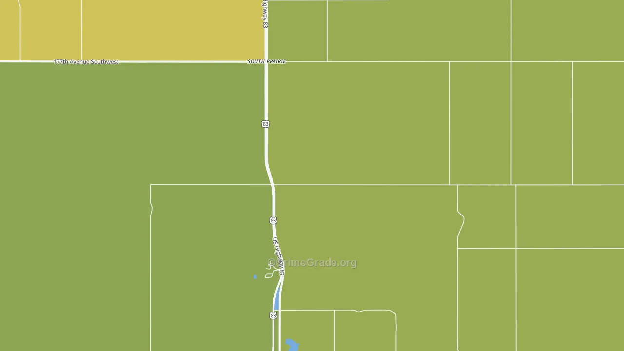 South Prairie, ND Map of Vandalism Rates