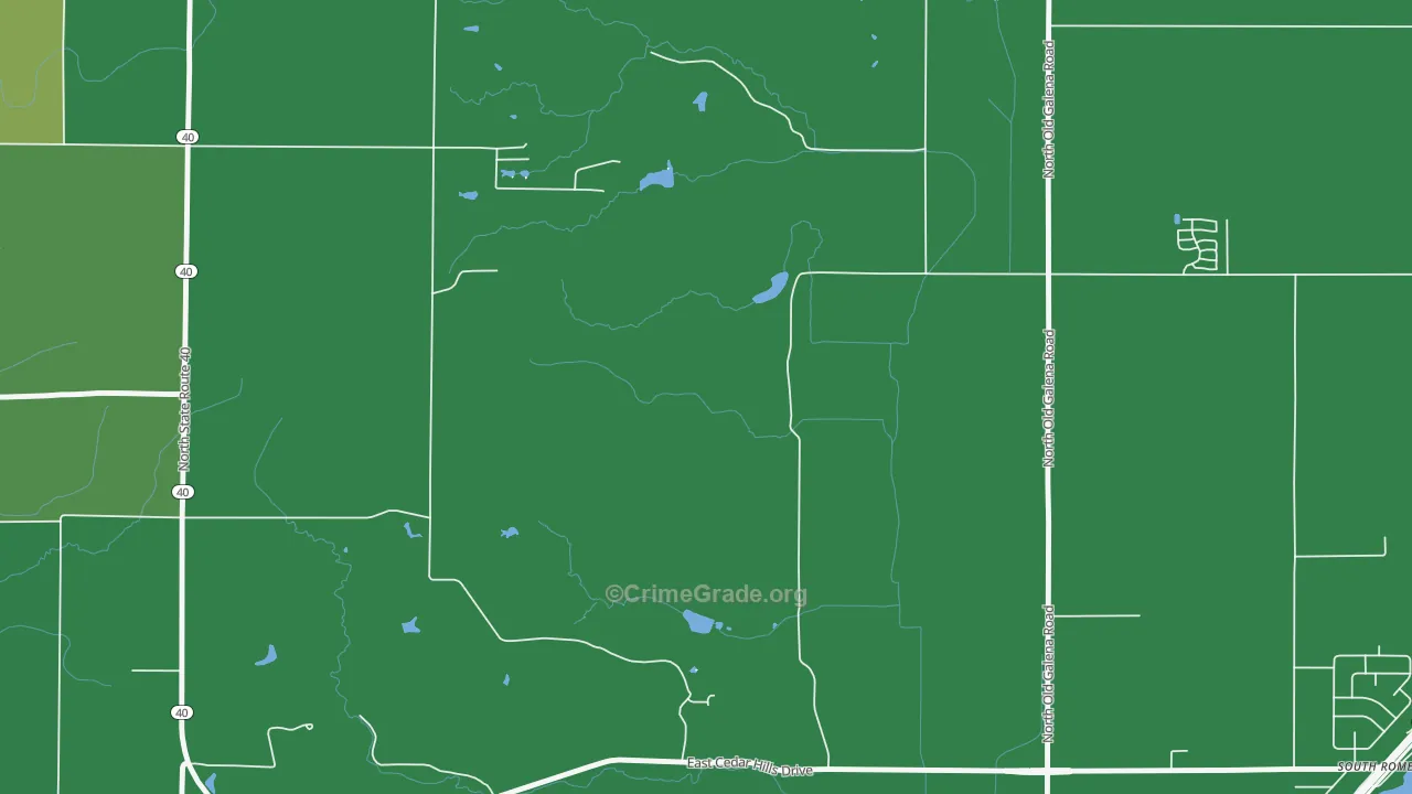 South Rome, IL Map of Vandalism Rates