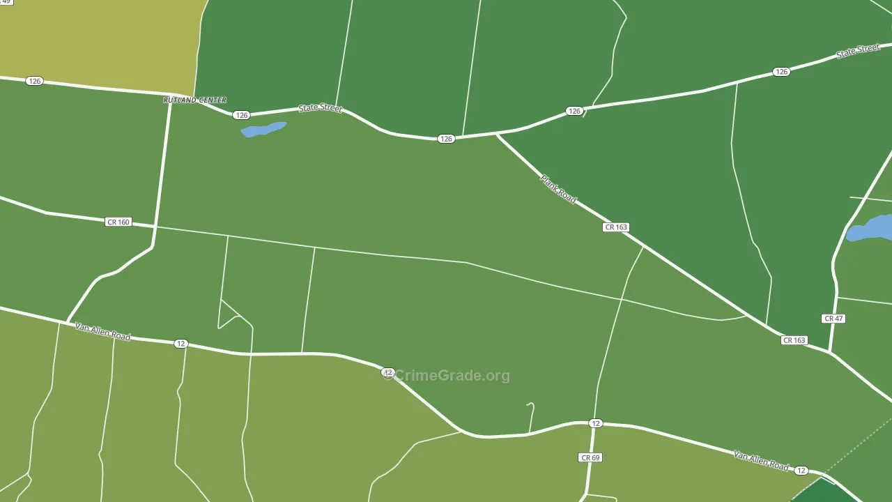 South Rutland, NY Map of Vandalism Rates
