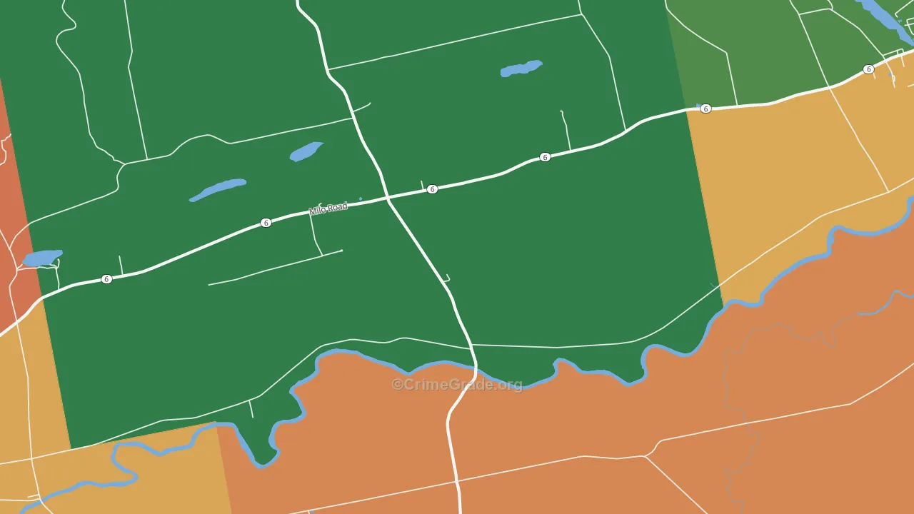 South Sebec, ME Map of Vandalism Rates