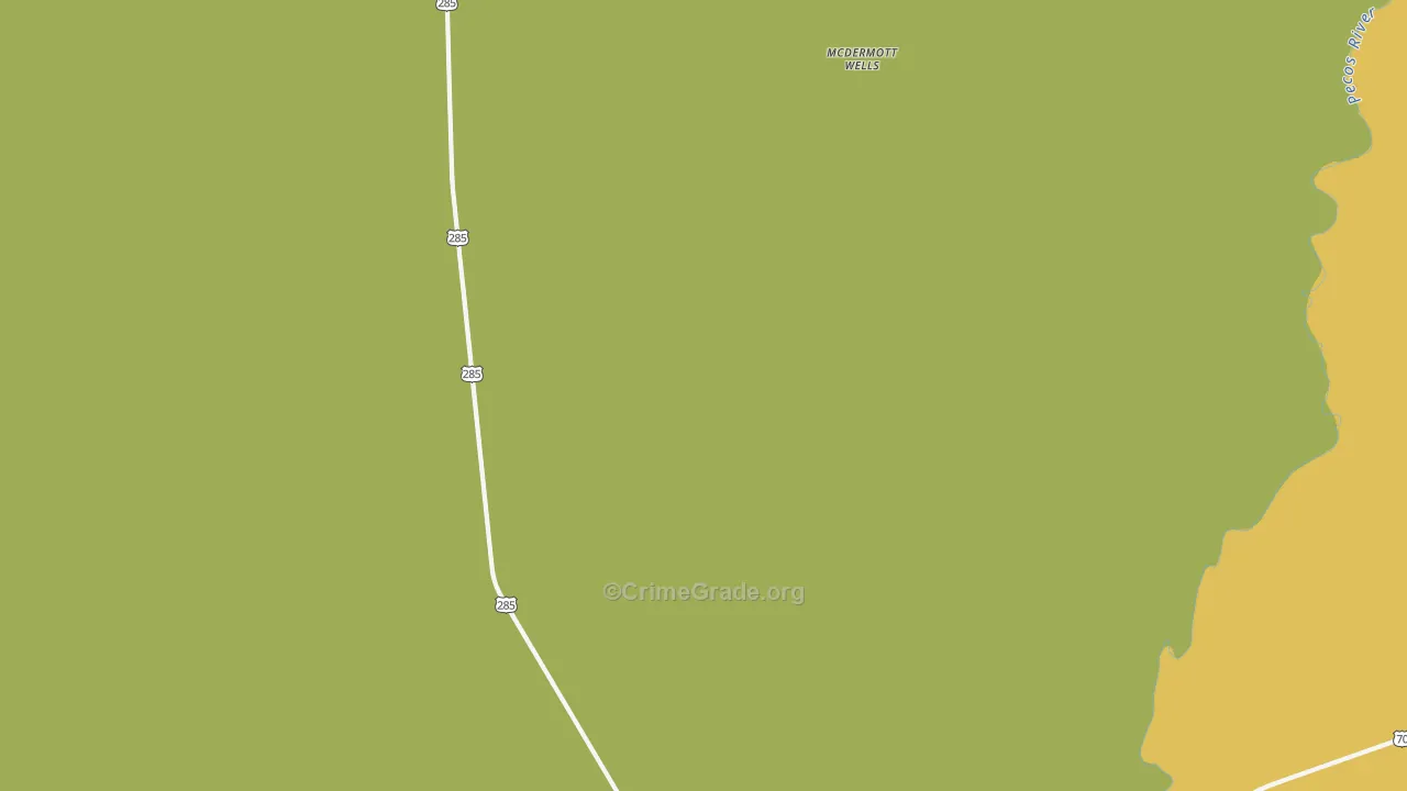 South Spring Acres, NM Map of Vandalism Rates