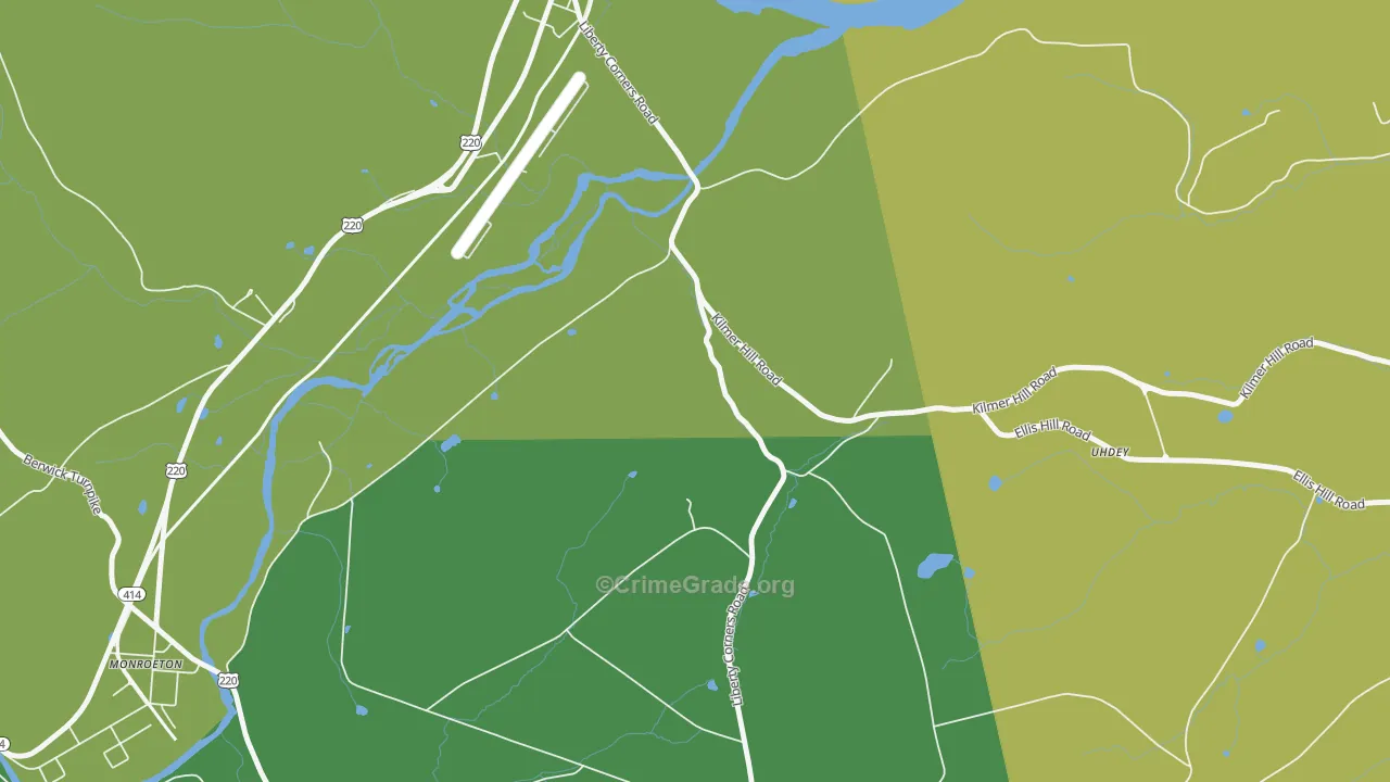 South Towanda, PA Map of Vandalism Rates