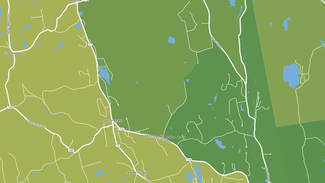 South Weare, NH Map of Vandalism Rates