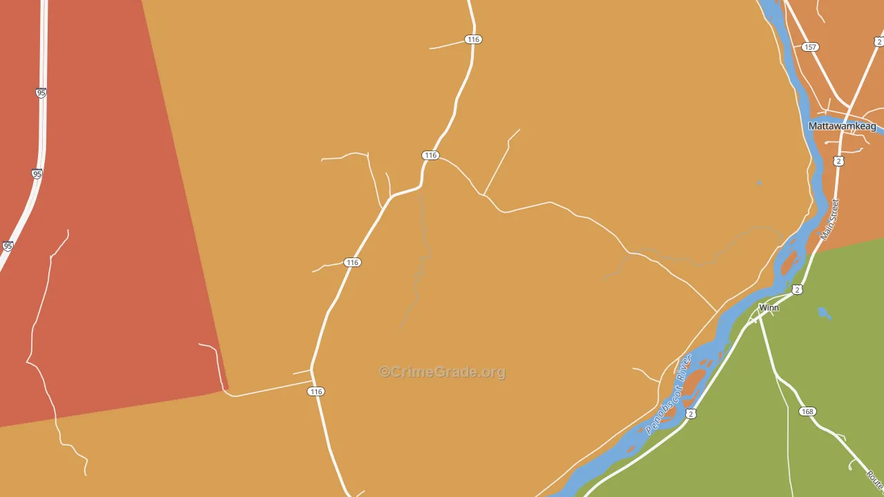 South Woodville, ME Map of Vandalism Rates