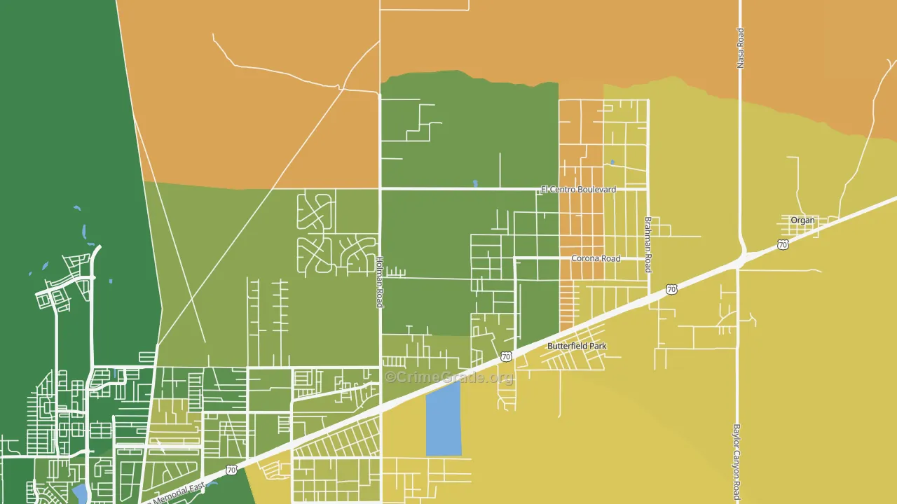 Spaceport City, NM Map of Vandalism Rates