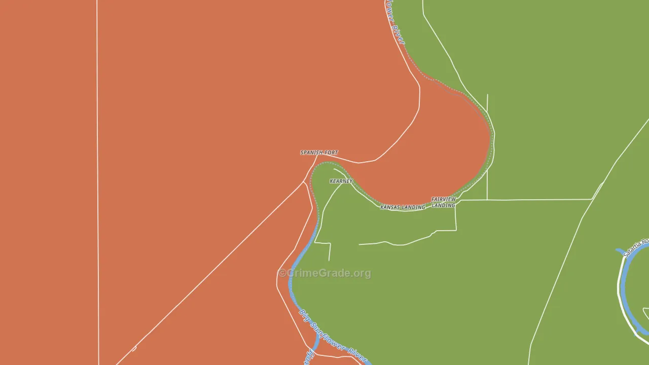 Spanish Fort, MS Map of Vandalism Rates