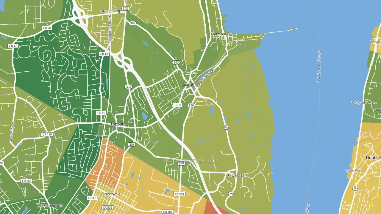 Sparkill, NY Map of Vandalism Rates