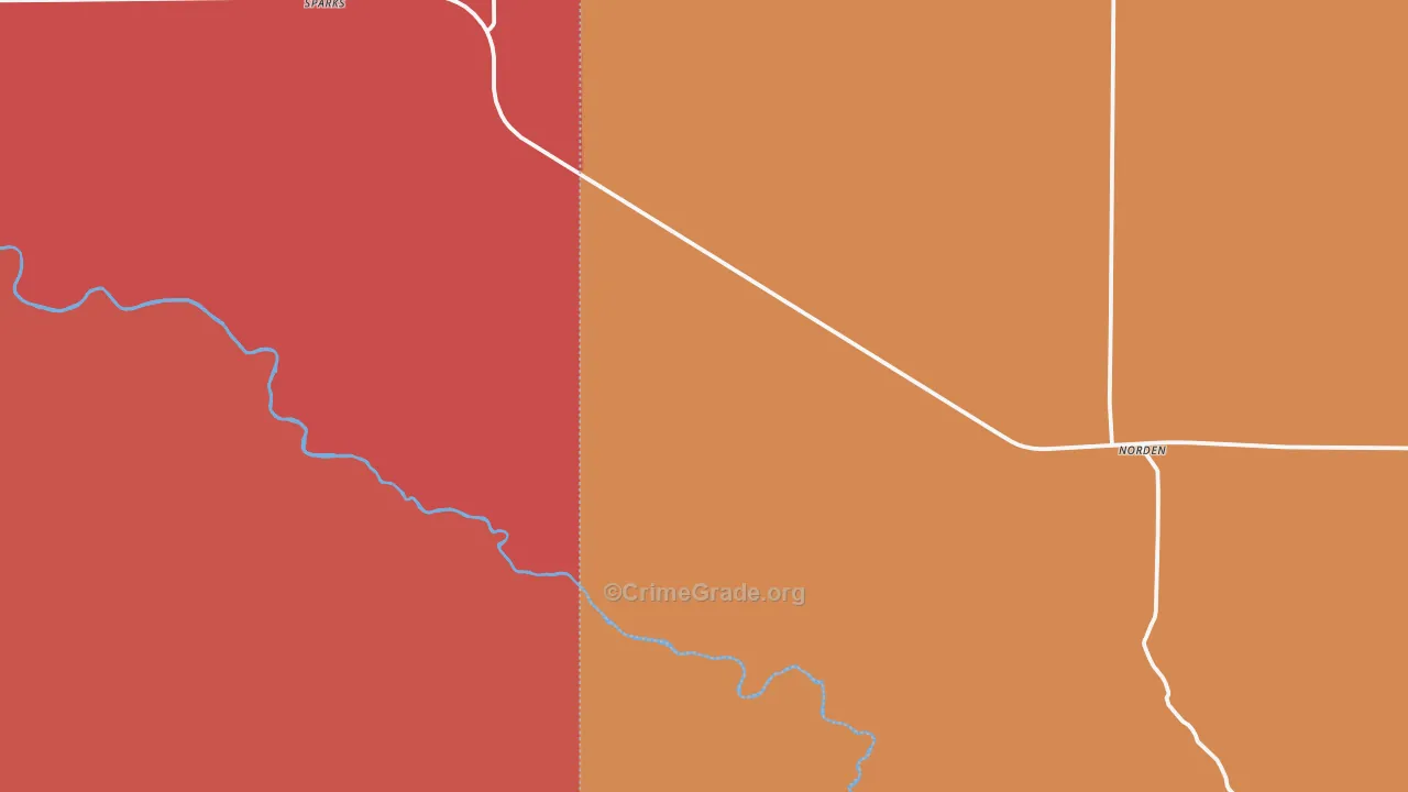 Sparks, NE Map of Vandalism Rates