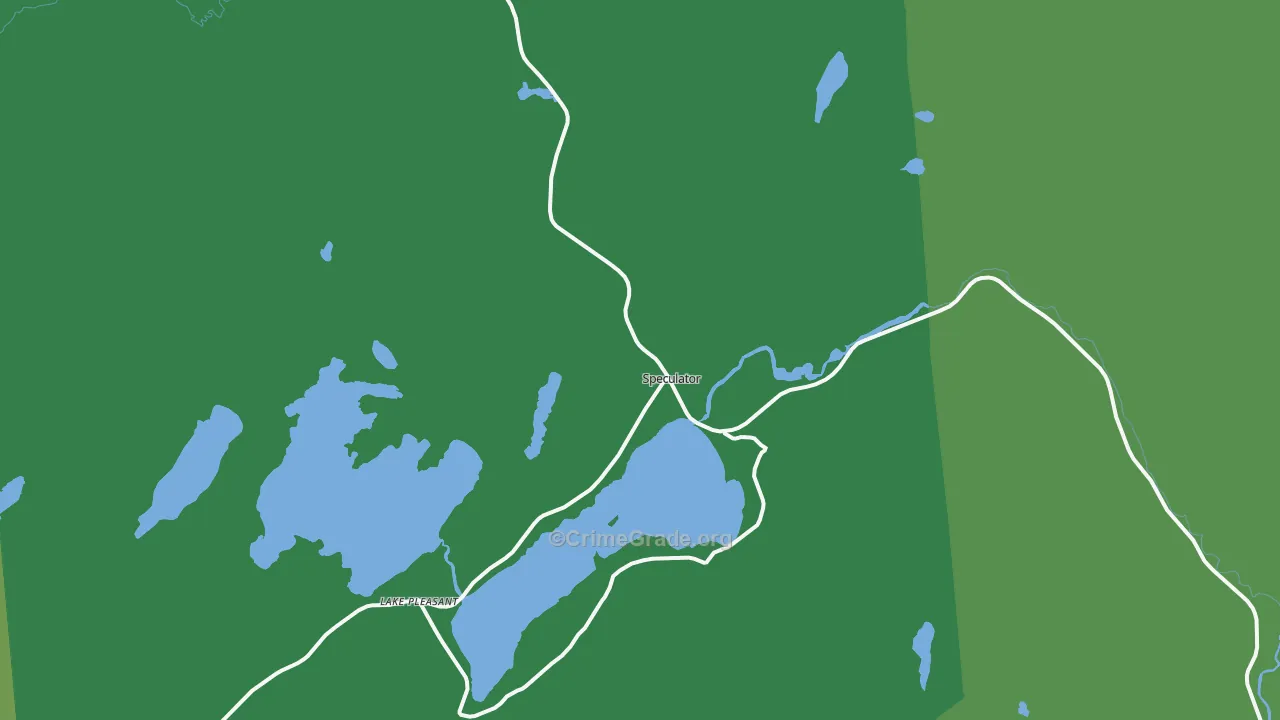 Speculator, NY Map of Vandalism Rates