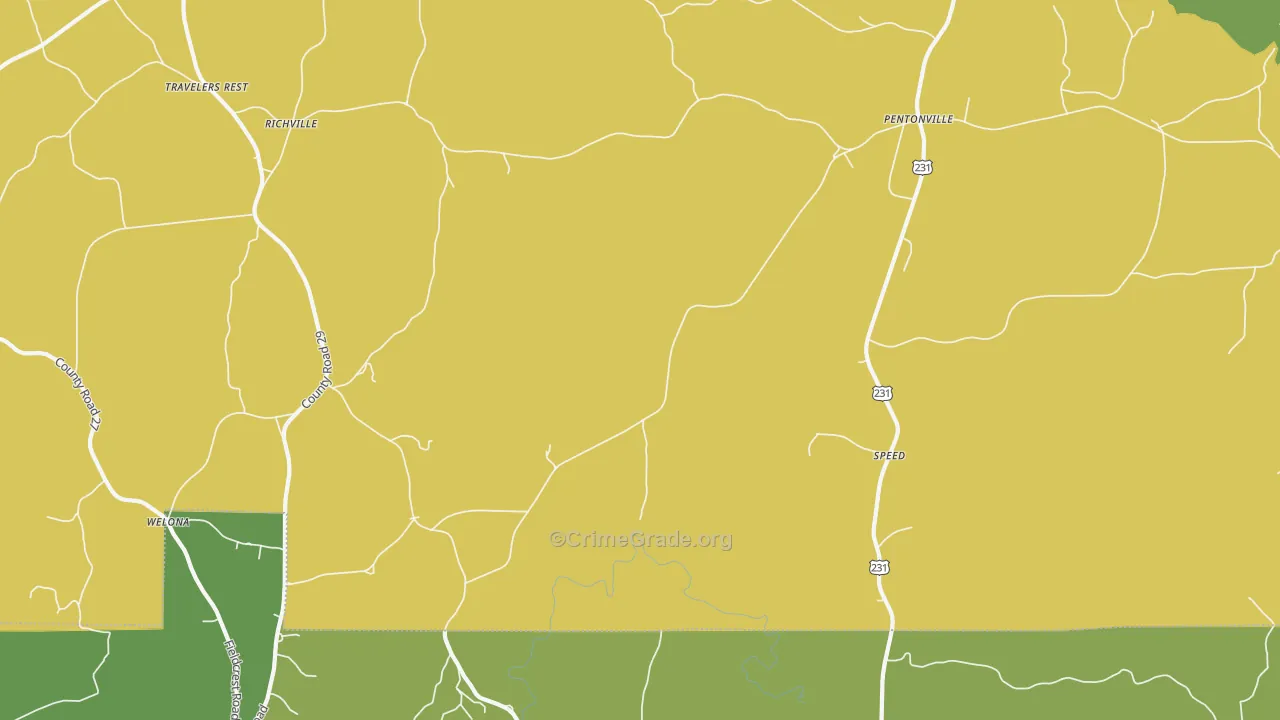 Speed, AL Map of Vandalism Rates