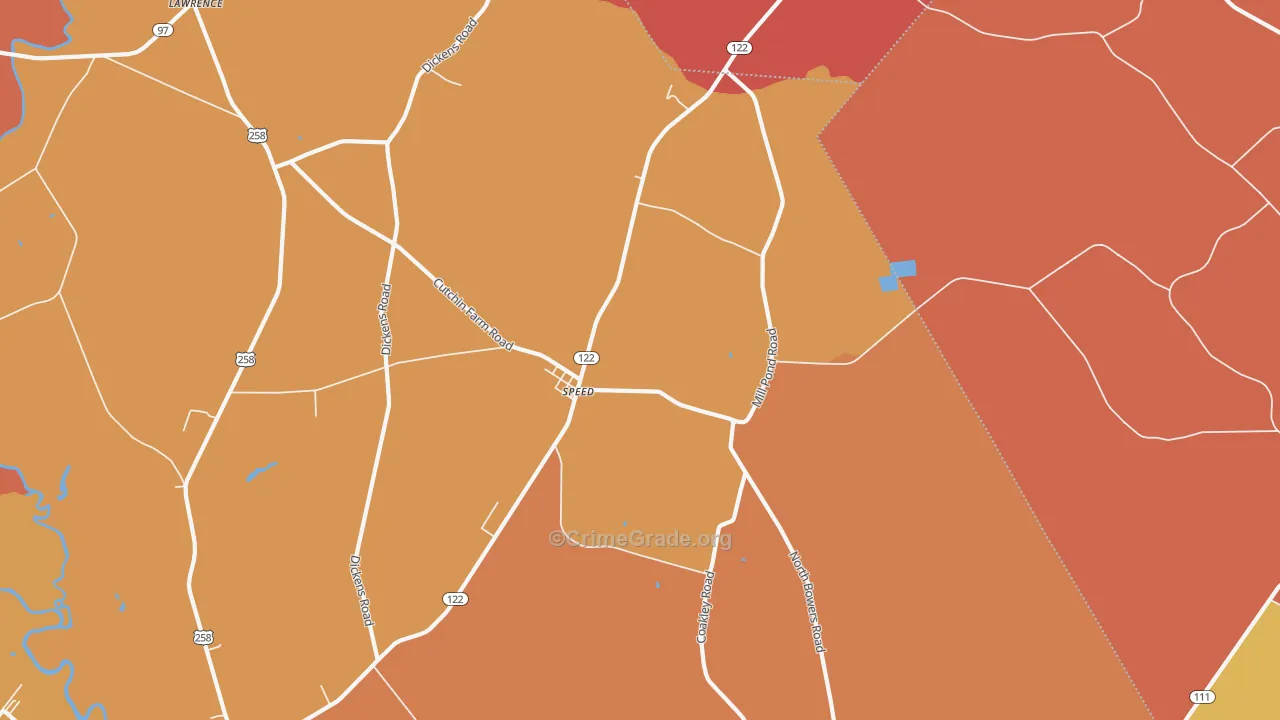 Speed, NC Map of Vandalism Rates