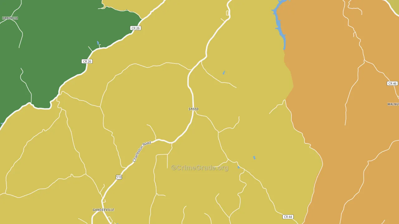 Speed, WV Map of Vandalism Rates