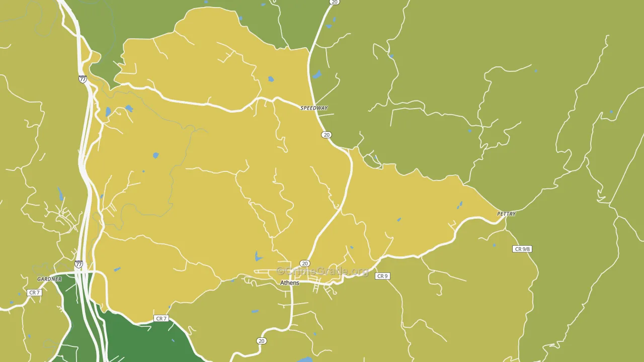 Speedway, WV Map of Vandalism Rates