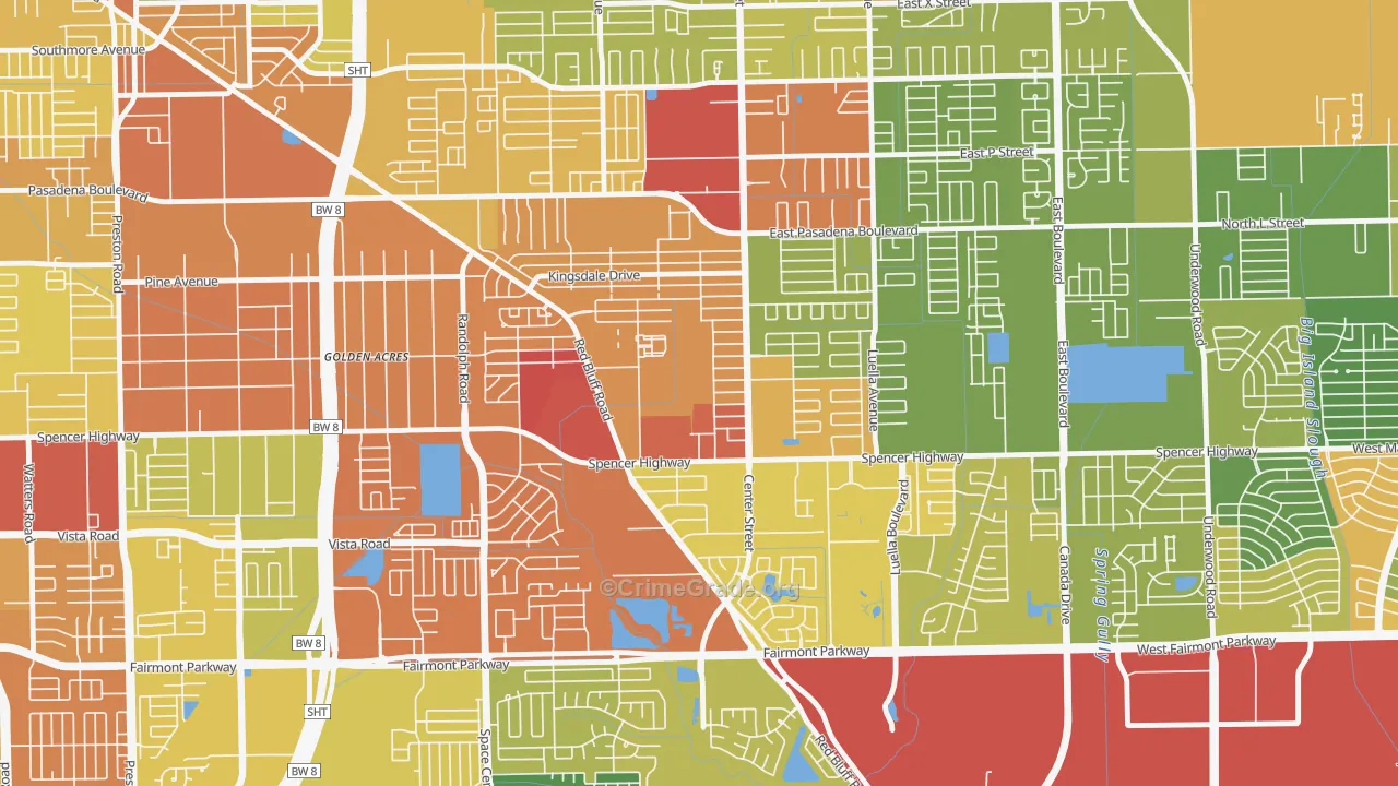 Spencer View Terrace, Deer Park, TX Map of Vandalism Rates