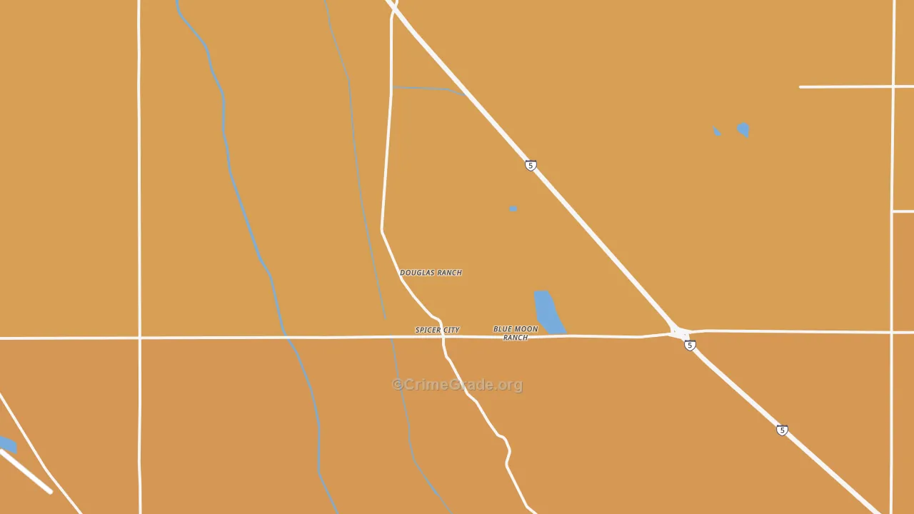 Spicer City, CA Map of Vandalism Rates